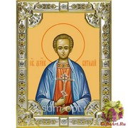 Икона освященная &quot;Виталий Александрийский преподобный&quot;, 18x24 см со стразами, 18x24 см