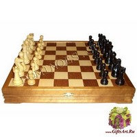 Шахматы классические стандартные деревянные утяжеленные (высота короля 3,75&quot;)