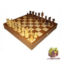 Шахматы классические стандартные деревянные утяжеленные (высота короля 4,00&quot;)