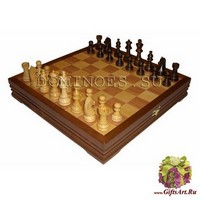 Шахматы классические малые деревянные (высота короля 3,25&quot;)
