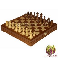 Шахматы классические малые деревянные (высота короля 2,75&quot;)