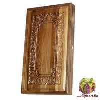 Резные нарды из массива ореха