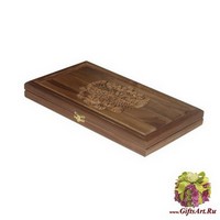 Резные дорожные нарды из массива ореха