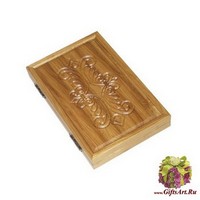 Резные дорожные нарды из массива натурального дуба