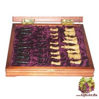 Шахматы классические малые деревянные (высота короля 2,75&quot;)