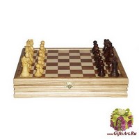 Шахматы классические малые деревянные (высота короля 2,75&quot;)