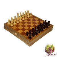 Шахматы классические средние деревянные утяжеленные (высота короля 3,25&quot;)