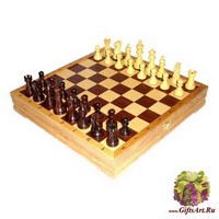Шахматы классические средние деревянные утяжеленные (высота короля 3,25&quot;)