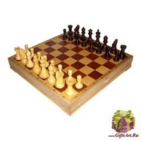 Шахматы классические стандартные деревянные утяжеленные (высота короля 3,75&quot;)