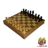 Шахматы классические стандартные деревянные утяжеленные (высота короля 4,00&quot;)