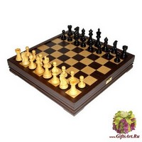 Шахматы классические средние деревянные утяжеленные (высота короля 3,25&quot;)