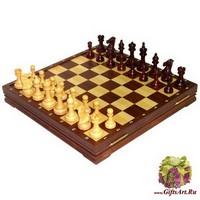 Шахматы классические стандартные деревянные утяжеленные (высота короля 3,75&quot;)