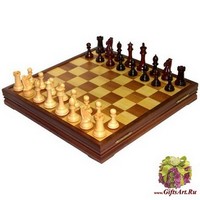 Шахматы классические большие деревянные утяжеленные (высота короля 4,00&quot;)