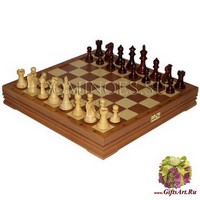 Шахматы классические средние деревянные утяжеленные (высота короля 3,25&quot;)