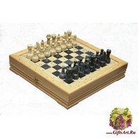 Шахматы каменные средние (высота короля 3,10&quot;)