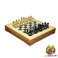 Шахматы каменные стандартные (высота короля 3,50&quot;)