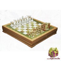 Шахматы каменные Европейские (высота короля 3,50&quot;)