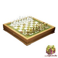 Шахматы каменные Американские (высота короля 3,50&quot;)