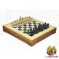 Шахматы каменные Американские (высота короля 3,50&quot;)