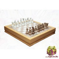 Шахматы каменные стандартные (высота короля 3,50&quot;)