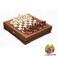 Шахматы каменные малые Европейские (высота короля 3,10&quot;)