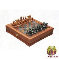 Шахматы каменные малые Европейские (высота короля 3,10&quot;)