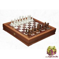 Шахматы каменные стандартные (высота короля 3,50&quot;)