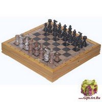 Шахматы каменные Европейские (высота короля 3,50&quot;)