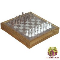 Шахматы каменные Американские (высота короля 3,50&quot;)