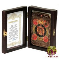 Настольная икона &quot;Всевидящее Око Божие&quot; на мореном дубе