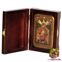 Настольная икона &quot;Образ Божией Матери &quot; Державная&quot; на мореном дубе