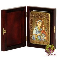 Подарочная икона &quot;Святая праведная Анна, мать Пресвятой Богородицы&quot; на мореном дубе