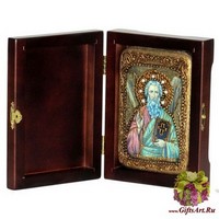 Настольная икона &quot;Святой апостол Андрей Первозванный&quot; на мореном дубе