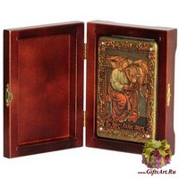 Настольная икона &quot;Святой апостол и евангелист Марк&quot; на мореном дубе