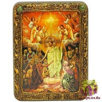 Подарочная икона &quot;Воскресение Христово&quot; на мореном дубе