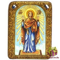 Подарочная икона Божией Матери «Нерушимая Стена» на мореном дубе