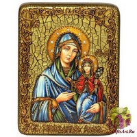 Подарочная икона &quot;Святая праведная Анна, мать Пресвятой Богородицы&quot; на мореном дубе