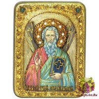 Подарочная икона &quot;Святой апостол Андрей Первозванный&quot; на мореном дубе