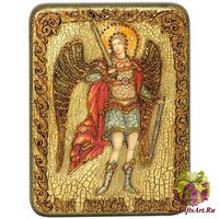 Подарочная икона &quot;Архангел Михаил&quot; на мореном дубе