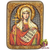 Подарочная икона &quot;Святая мученица Татиана&quot; на мореном дубе