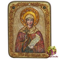 Подарочная икона &quot;Святая Мученица Наталия Никомидийская&quot; на мореном дубе