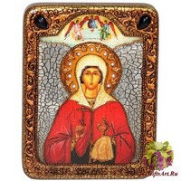 Подарочная икона &quot;Святая великомученица Анастасия Узорешительница&quot; на мореном дубе