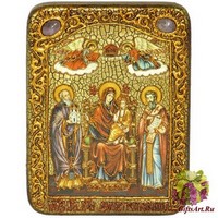 Подарочная икона Божией Матери «Пресвятой Богородицы «Экономисса (Домостроительница)» на мореном дубе