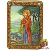Подарочная икона &quot;Святая праматерь Ева&quot; на мореном дубе