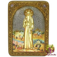 Подарочная икона &quot;Святая преподобномученица великая княгиня Елисавета&quot; на мореном дубе