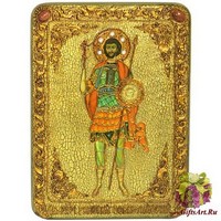 Подарочная икона &quot;Святой мученик Валерий Севастийский&quot; на мореном дубе