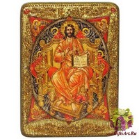 Подарочная икона &quot;Спас в Силах&quot; на мореном дубе