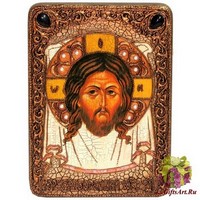 Подарочная икона &quot;Спас Нерукотворный&quot; на мореном дубе