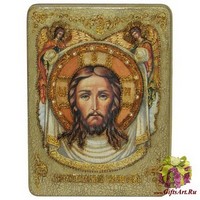 Подарочная икона &quot;Спас Нерукотворный&quot; на мореном дубе