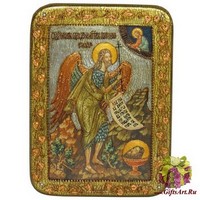 Подарочная икона &quot;Пророк и Креститель Иоанн Предтеча&quot; на мореном дубе